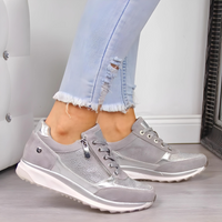 Gigi - Glamouröse bequeme Casual Sneakers | Sportlich-schicke Sneaker in Gray