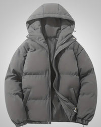 Romi | Damen Gefütterte Kapuze Daunenjacke in Grau