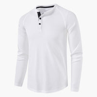 Luca | Stilvolles Langarmshirt im Casual Style in Weiß