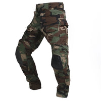 Taktische Cargo-Hose mit Knieschutz für Outdoor & Arbeit in Junglecamo