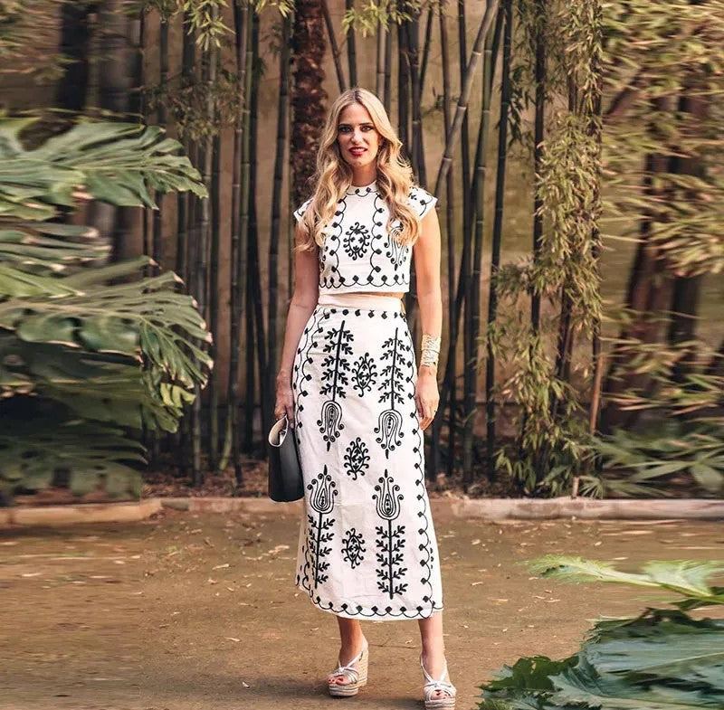 Camilla  | Elegant Bedruckt Komplettset