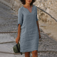 Abagail | Damen Modisches Kleid | Sommer in Grau