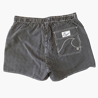 Gestreifte Herren-Badeshorts - mit Tunnelzug und Seitentaschen