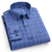 Nikolas - Elegantes Herrenshirt mit Karomuster in Blau