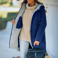 Ailsa | Daunenjacke mit Kapuze in Blau
