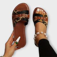 Alani – Trendige Sommerschlupfsandalen in Braun