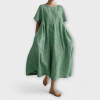 Bianca - Langärmliges Freizeitkleid in Grün