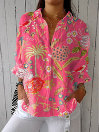Allyson | Tropische Blumenbluse in Mehrfarbig