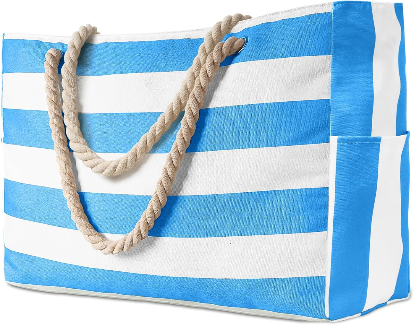 KüstenTrag Strandtäsch für d'Famili – Gross wasserfesti Tote mit sichere Reissverschluss