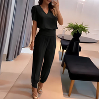 Addison | Bluse und Hose in Schwarz