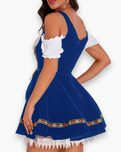 Oktoberfest Kleid Damen | Klassisches Trachten Outfit mit Dirndl-Stil
