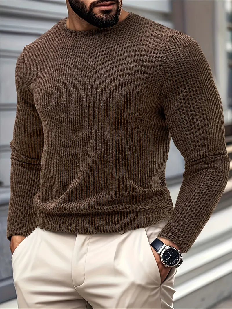 Kaufman – Lässiger Langarm Strick Pullover