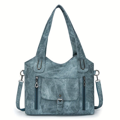 Vintage-Stil Vegane Leder Schultertasche - Marivelle