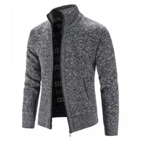 James Prad - Moderne Strickjacke in Dunkelgrau