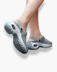 Damen Bequeme Atmungsaktive Sandalen | Sommerschuhe in Grau