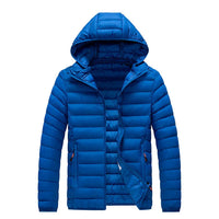 Wasserdichte Winter-Pufferjacke für Männer - Gerik in Blau