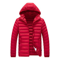 Wasserdichte Winter-Pufferjacke für Männer - Gerik in Rot