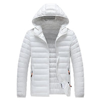 Wasserdichte Winter-Pufferjacke für Männer - Gerik in Weiß
