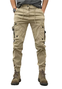 Emil UrbanEase Cargo-Hosen – Entspannte Passform Utility-Hosen mit Mehreren Taschen in Khaki