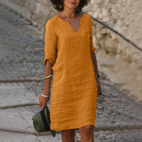 Abagail | Damen Modisches Kleid | Sommer in Orange