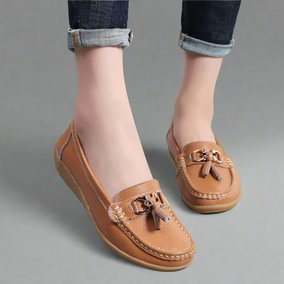 Adeltraut | Handgefertigte bequeme Ledermokassins