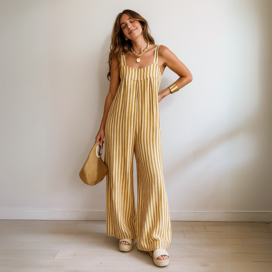 Nicole™ | Lässiger gestreifter Jumpsuit