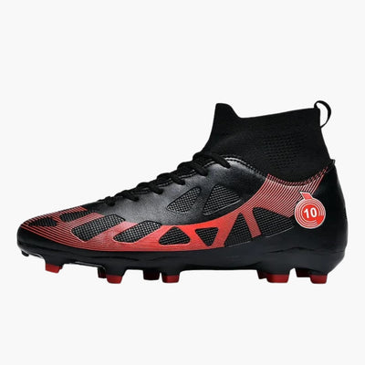 Unisex Fußballschuhe mit Stollen Sohle und Strick Kragen