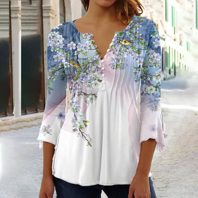 Bluse mit Blumenmuster für Damen