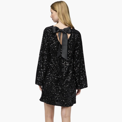 Mini-Kleid für Damen mit Pailletten-Details für besondere Anlässe