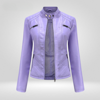 Robyn™ elegante Lederjacke in Lila