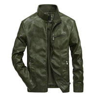 Lässige Herren-Motorradjacke - Tom in Grün