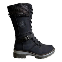 Megumi - Thermo Winterstiefel Damen in Schwarz