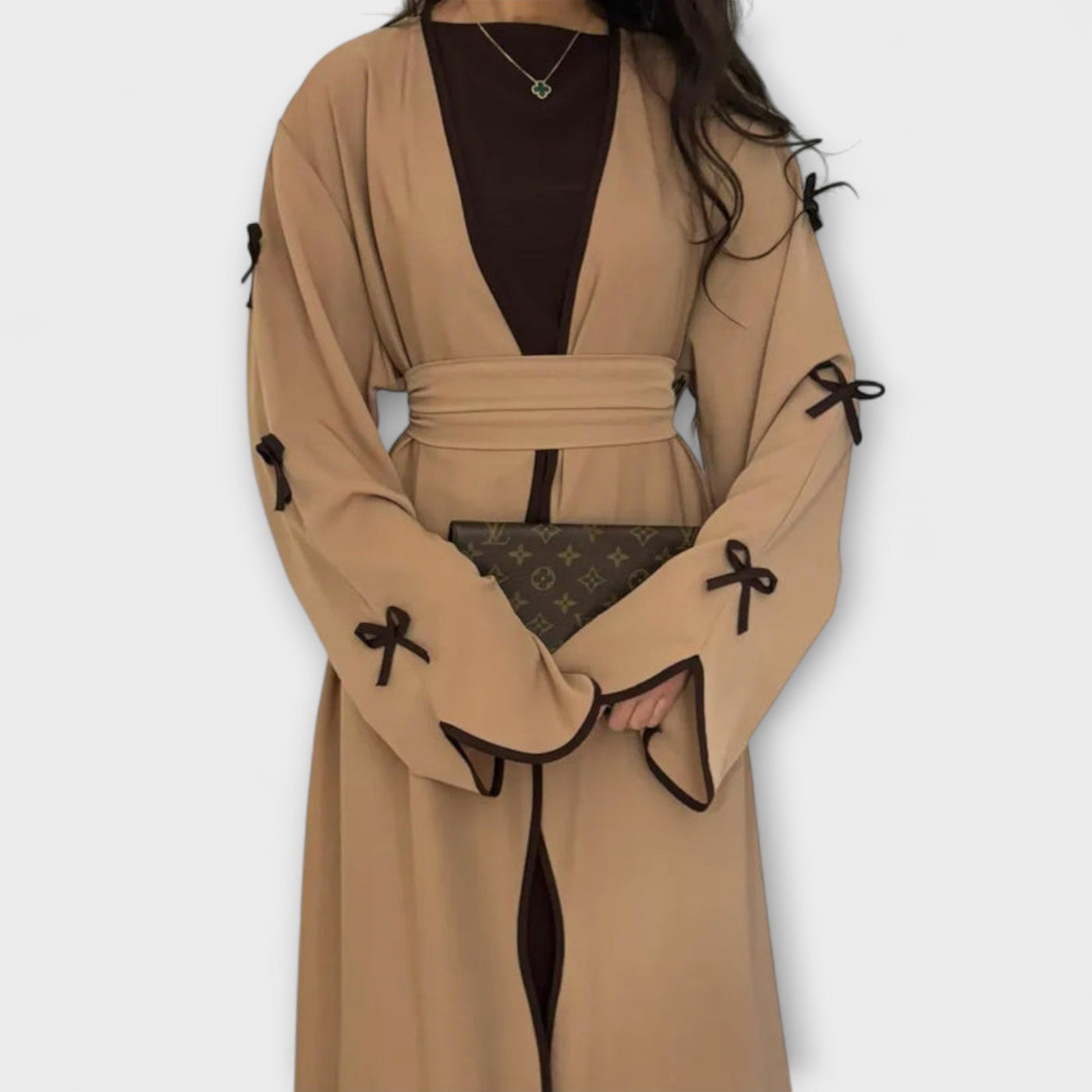 Jasmin - Schicker Cardigan und Kleid Duo mit Schleifenverzierung