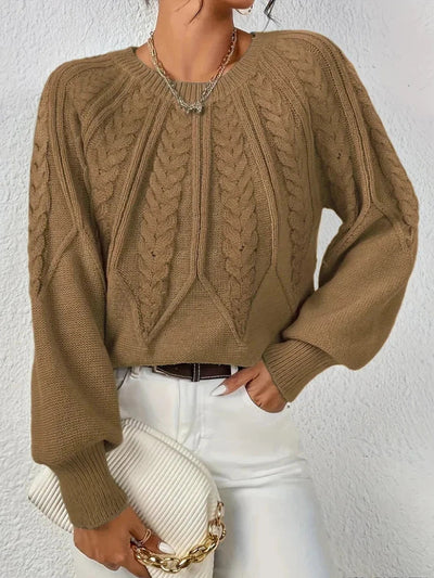 Mila™ Schicker Kabelstrickpullover