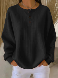 Bryony | Locker Sitzender Pullover in Schwarz