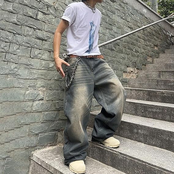 Marcel | Modische Baggy Jeans mit Weitem Bein