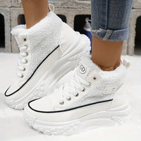 Polina - Gemütliche Winter-Schneestiefel mit Fleecefutter in Weiß