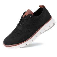 Herren Stilvolle Bequeme Schuhe | Atmungsaktiv in Schwarz