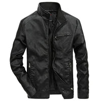 Lässige Herren-Motorradjacke - Tom in Schwarz