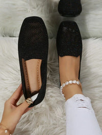 Farah - Orthopädische Damen Rutschfeste Flache Schuhe in Schwarz