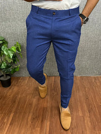 Herren Hose Slim Fit | Leicht Bequem in Dunkelblau