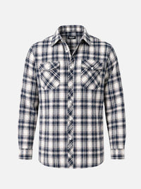 Julian | Herren Flanell Karo Hemd in Schwarz