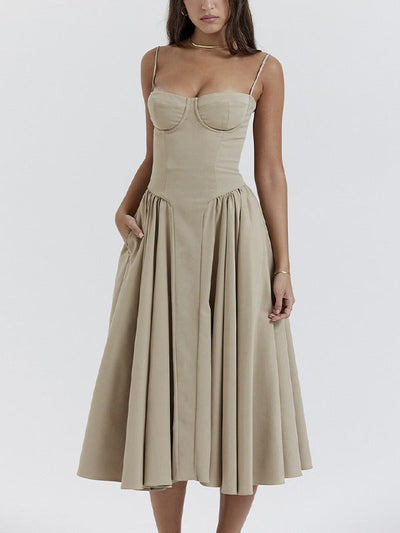 Vivian - Zeitlose Schönheit Midi-Kleid