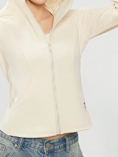 Velora | Atmungsaktive Yogajacke für Damen Winter Slim Fit