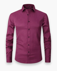 Herren Atmungsaktives Shirt | Lange Ärmel in Bordeauxrot