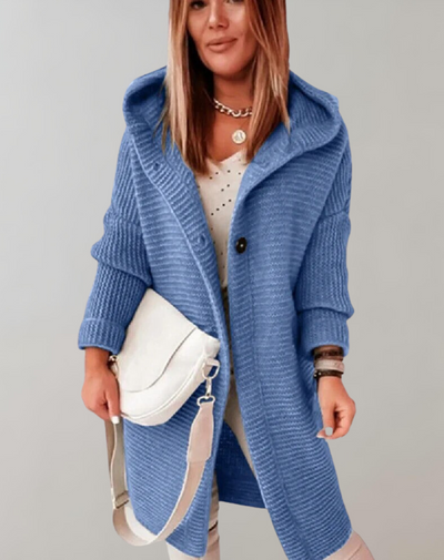 Erika - Lange Strickjacke Mantel Damen