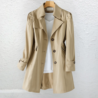 Abegail | Vintage-Trenchcoat in Khaki