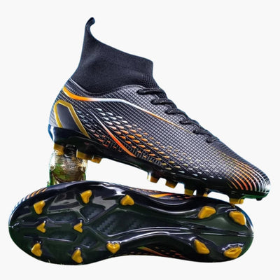 Herren-Fußball schuhe mit Schnürverschluss und Knöchelkragen