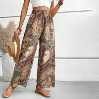 Philippa – Damen Strandhose mit weitem Bein in Khaki