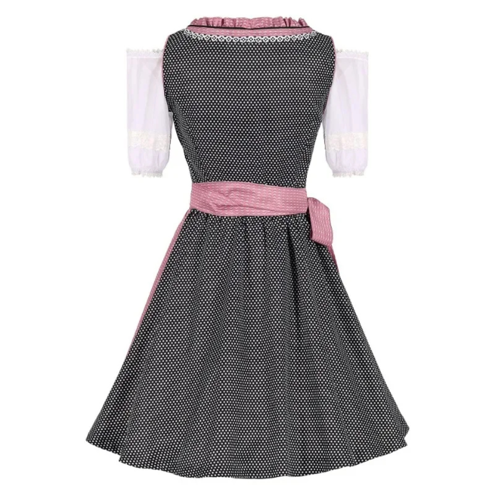 Damen Dirndl Kleid mit modernem Schnitt | Trachtenstil in Midilänge